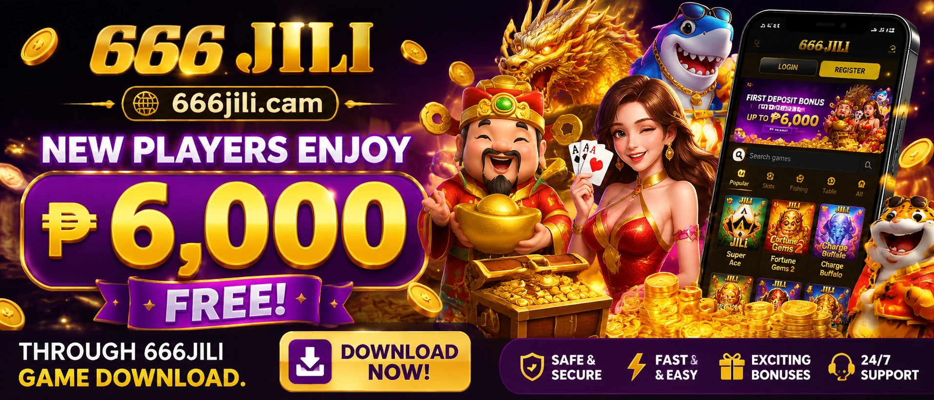 666JILI slot route banner 2